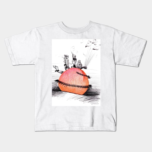 Not So Giant James and The Peach Kids T-Shirt by toothy.crow